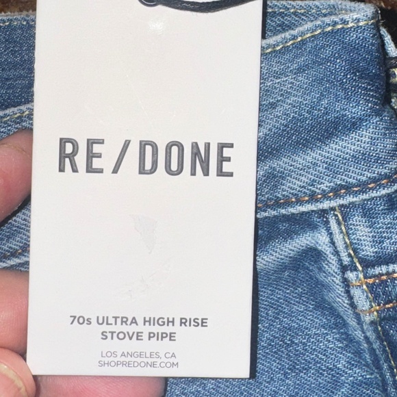 Re/Done jeans sz 36 w 32L button fly - Picture 4 of 6